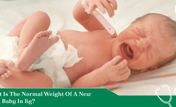 normal weight of new born baby in kg